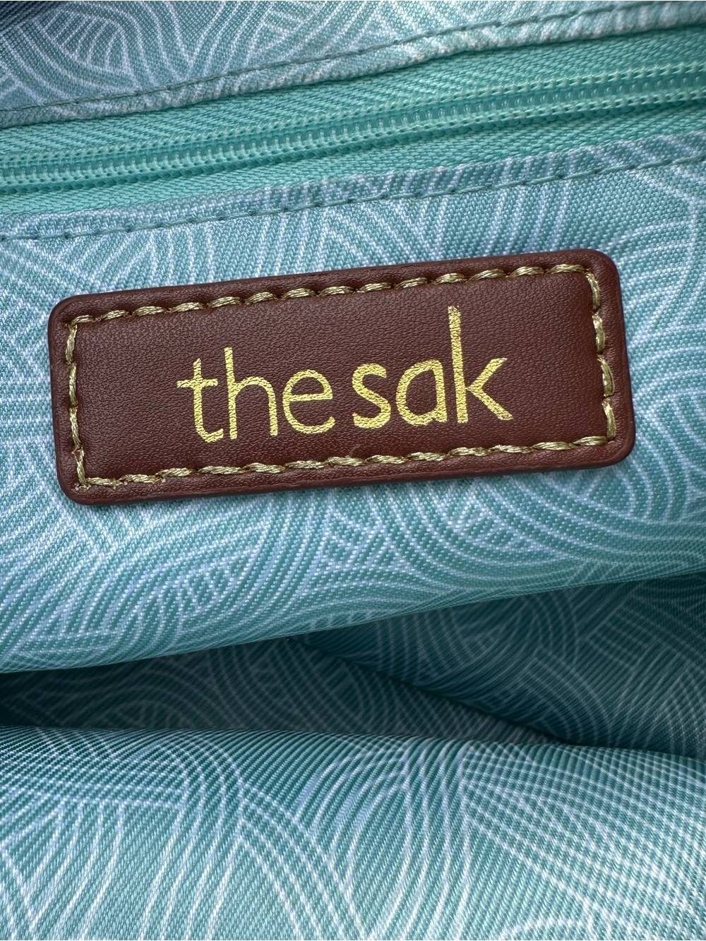 The Sak Kendra Leather Two-Tone Hobo Bag in Cream and Tan - Picture 7 of 8